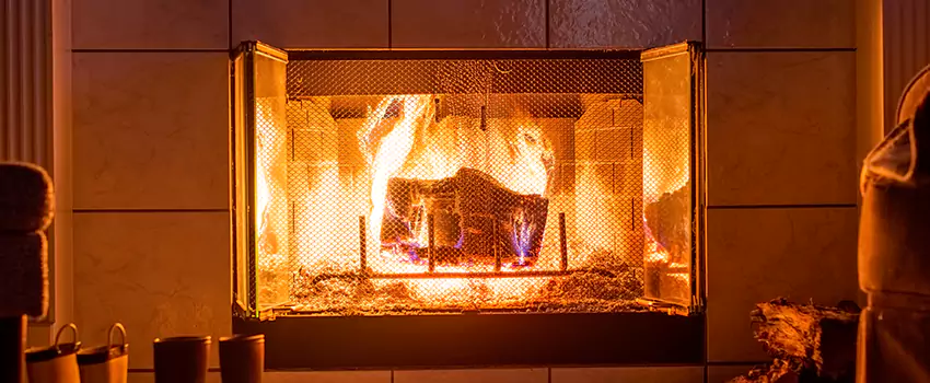 Mendota Hearth Landscape Fireplace Installation in Douglasville, Georgia