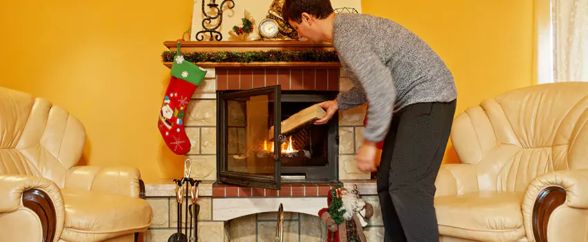 Rusted Metal Fireplace Restoration in Douglasville, Georgia
